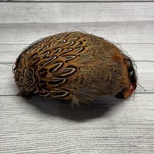 Vintage Pheasant Peacock Feather Hat Collectible Women's Formal Hat